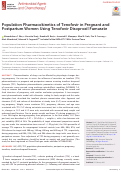 Cover page: Population Pharmacokinetics of Tenofovir in Pregnant and Postpartum Women Using Tenofovir Disoproxil Fumarate.