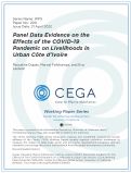 Cover page: Panel Data Evidence on the Effects of the COVID-19 Pandemic on Livelihoods in Urban Côte d'Ivoire