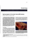 Cover page: Spring ligament of the ankle: normal MR anatomy.