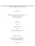 Cover page: Partial differential equations with gradient constraints arising in the optimal control of singular stochastic processes