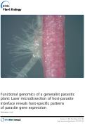 Cover page: Functional genomics of a generalist parasitic plant: Laser microdissection of host-parasite interface reveals host-specific patterns of parasite gene expression