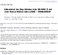 Cover page: Abbreviated San Diego Wisdom Scale (SD-WISE-7) and Jeste-Thomas Wisdom Index (JTWI) - CORRIGENDUM.