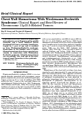 Cover page: Chest wall hamartoma with Wiedemann‐Beckwith syndrome: Clinical report and brief review of chromosome 11p15.5‐related tumors