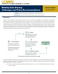 Cover page: Mobility Data Sharing: Challenges and Policy Recommendations