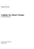 Cover page: Lullaby for Silent Victims