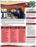 Cover page: 4-H Computer &amp; Internet Project