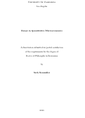 Cover page: Essays in Quantitative Macroeconomics