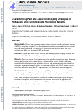 Cover page: Characterizing pain and associated coping strategies in methadone and buprenorphine-maintained patients