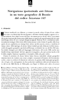 Cover page: Navigazione ipertestuale ante litteram in un testo geografico di Boezio del codice Sessoriano 145