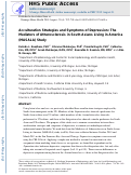 Cover page: Acculturation Strategies and Symptoms of Depression: The Mediators of Atherosclerosis in South Asians Living in America (MASALA) Study