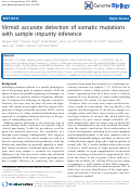 Cover page: Virmid: accurate detection of somatic mutations with sample impurity inference