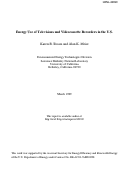 Cover page: Energy Use of Televisions and Videocassette Recorders in the U.S.