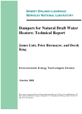 Cover page: Dampers for Natural Draft Heaters: Technical Report