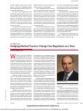 Cover page: Nudging Medical Practice Change One Regulation at a Time