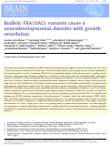 Cover page: Biallelic FRA10AC1 variants cause a neurodevelopmental disorder with growth retardation.