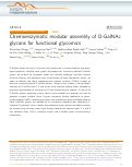 Cover page: Chemoenzymatic modular assembly of O-GalNAc glycans for functional glycomics