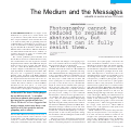 Cover page: The Medium and the Messages
