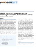 Cover page: Relative Bias in Catch Among Long-Term Fish Monitoring Surveys Within the San Francisco Estuary