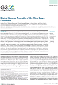 Cover page: Diploid Genome Assembly of the Wine Grape Carménère