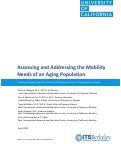 Cover page of Assessing and Addressing the Mobility Needs of an Aging Population