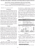 Cover page: The Effect of the Speaker's Motivation on the Interpretation of Logical Connectives