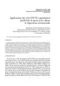 Cover page: Applicazione dei criteri IUCN a popolazioni periferiche di specie artico-alpine in Appennino settentrionale