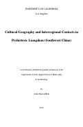 Cover page: Cultural Geography and Interregional Contacts in Prehistoric Liangshan (Southwest China)