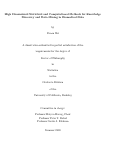 Cover page: High Dimensional Statistical and Computational Methods for Knowledge Discovery and Data Mining in Biomedical Data