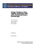 Cover page: Feelings of Usefulness to Others, Disability, and Mortality in Older Adults: The MacArthur Study of Successful Aging