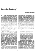 Cover page: Kawaiisu Basketry