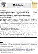 Cover page: Computerized tomography measured liver fat is associated with low levels of N-terminal pro-brain natriuretic protein (NT-proBNP). Multi-Ethnic Study of Atherosclerosis