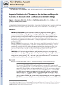 Cover page: Impact of antiretroviral therapy on the incidence of Kaposi's sarcoma in resource-rich and resource-limited settings