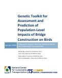 Cover page: Genetic Toolkit for Assessment and Prediction of Population-Level Impacts of Bridge Construction on Birds