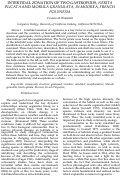 Cover page: INTERTIDAL ZONATION OF TWO GASTROPODS, NERITA PLICATA AND MORULA GRANULATA, IN MOOREA, FRENCH POLYNESIA