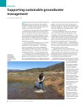 Cover page: Supporting sustainable groundwater management