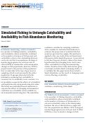 Cover page: Simulated Fishing to Untangle Catchability and Availability in Fish Abundance Monitoring
