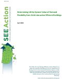 Cover page: Determining Utility System Value of Demand Flexibility From Grid-interactive Efficient Buildings
