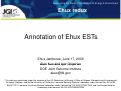 Cover page: Annotation of Ehux ESTs