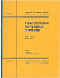 Cover page: A Computer Program for the Analysis of Thin Shells