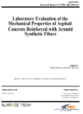 Cover page: Laboratory Evaluation of the Mechanical Properties of Asphalt Concrete Reinforced with Aramid Synthetic Fibers