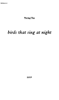 Cover page: Birds That Sing At Night