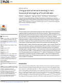 Cover page: Using proximal remote sensing in non-invasive phenotyping of invertebrates