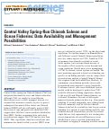 Cover page: Central Valley Spring-Run Chinook Salmon and Ocean Fisheries: Data Availability and Management Possibilities