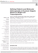 Cover page: Defining Patient-Level Molecular Heterogeneity in Psoriasis Vulgaris Based on Single-Cell Transcriptomics