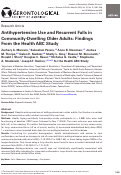 Cover page: Antihypertensive Use and Recurrent Falls in Community-Dwelling Older Adults: Findings From the Health ABC Study
