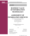 Cover page: Business Value of Information Technology (Assessment of Information Services)