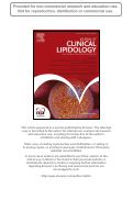 Cover page: Visit-to-visit variability of lipid measurements as predictors of cardiovascular events