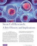 Cover page: Stem Cell Research: A Brief History and Implications