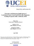 Cover page of Economic and Emissions Implications of Load-Based, Source-based and First-seller Emissions Trading Programs under California AB32