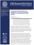 Cover page of Undocumented and Distracted: How Immigration Laws Shape the Academic Experiences of Undocumented College Students